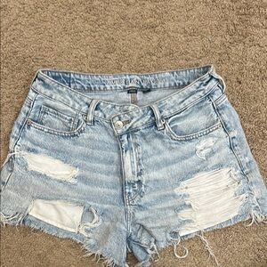 American Eagle Denim Distressed Shorts
